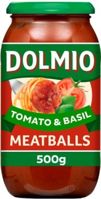 DOLMIO TOMATO & BASIL SAUCE FOR MEATBALLS 500G